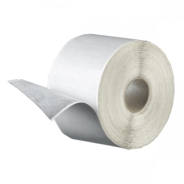 Páska FLEECEBAND (butylový pás s textilií) 80 mm × 1 mm, délka 30 m bílá textilie