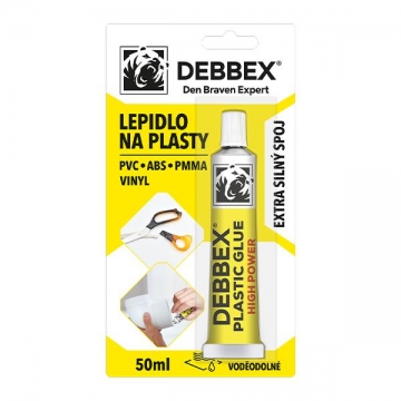 Lepidlo na plasty 50 ml tuba v blistru nažloutlá